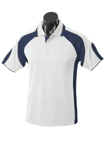 Aussie Pacific Men's Murray Polo Shirt 1300 Casual Wear Aussie Pacific Navy/Red/White S